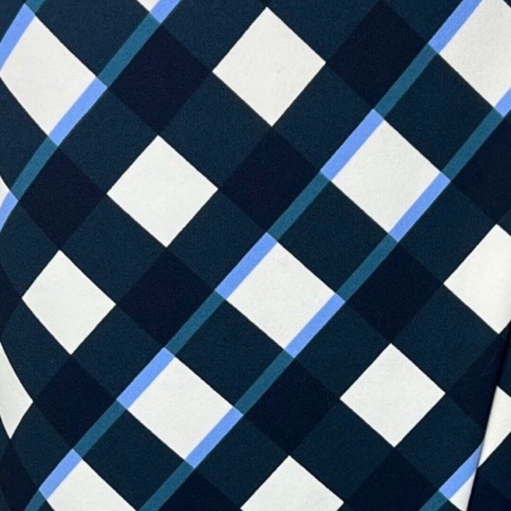 Ann Taylor Skirt Womens 8 Black White Plaid Pencil Skirt Straight Preppy Career - Picture 5 of 7